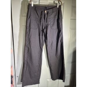 Gap Hadley Wide Leg Linen/cotton Pants Sz 8 Reg. Button Fly. Spring Comfort Y2K